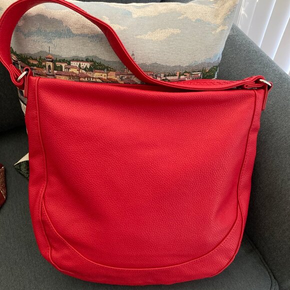 Jewel by Thirty One Cherry Red Hobo Shoulder Handbag - Picture 1 of 5